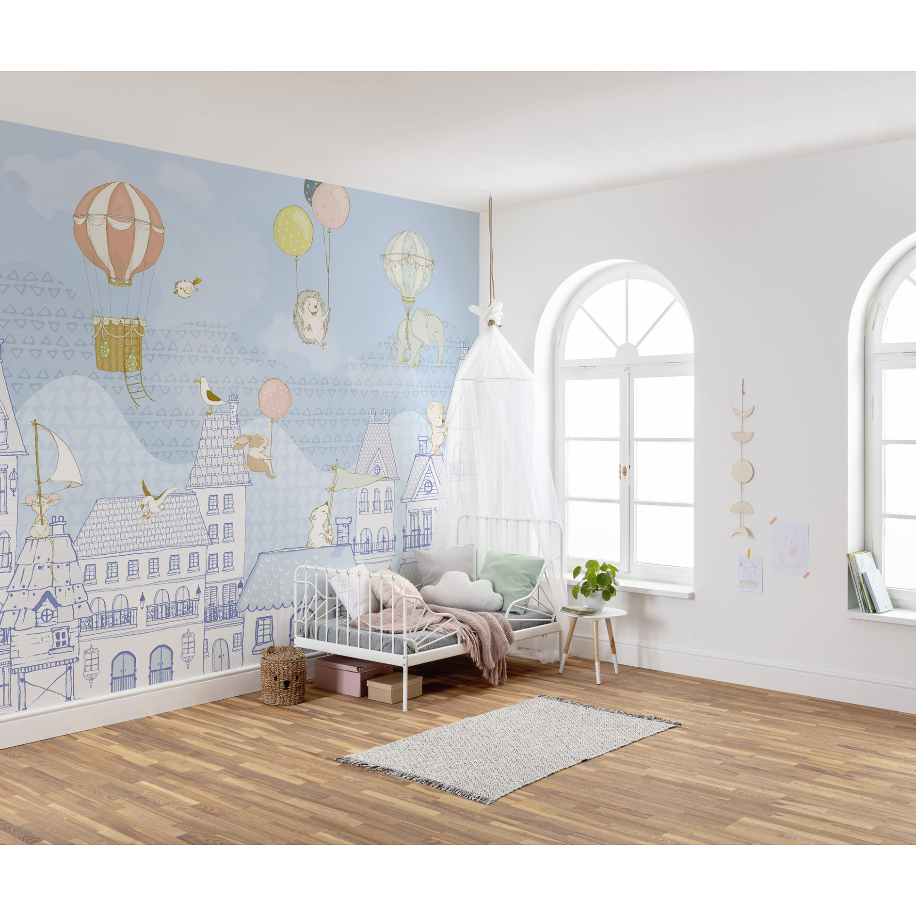 Vlies-Fototapete ROOFTOP RALLEY - bunt - 350x250 cm