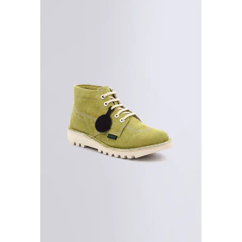 KICK HI KAKI BOTTINES Textile Homme
