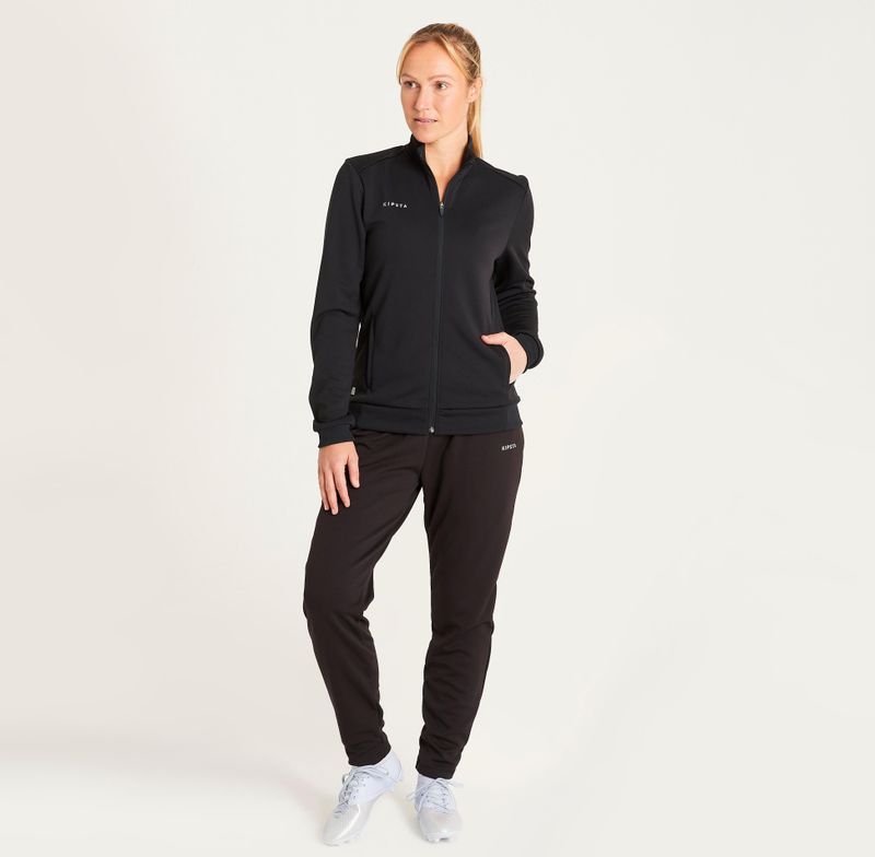 Voetbal trainingsbroek dames essential zwart