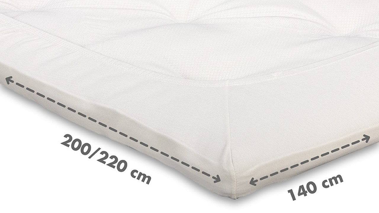 Hoeslaken Beter Bed Select Jersey topper off white