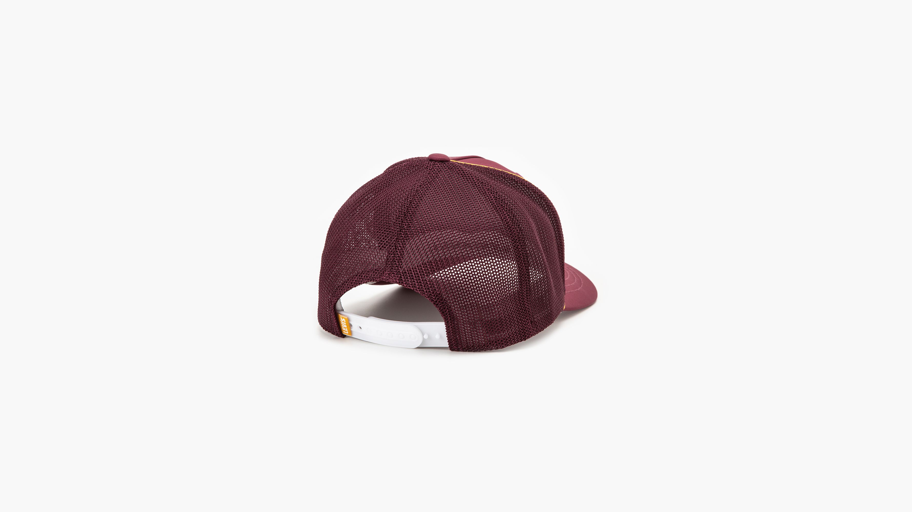 Levi's® Gold Tab™ Flexfit® casquette Trucker - Bordeaux - Jaune