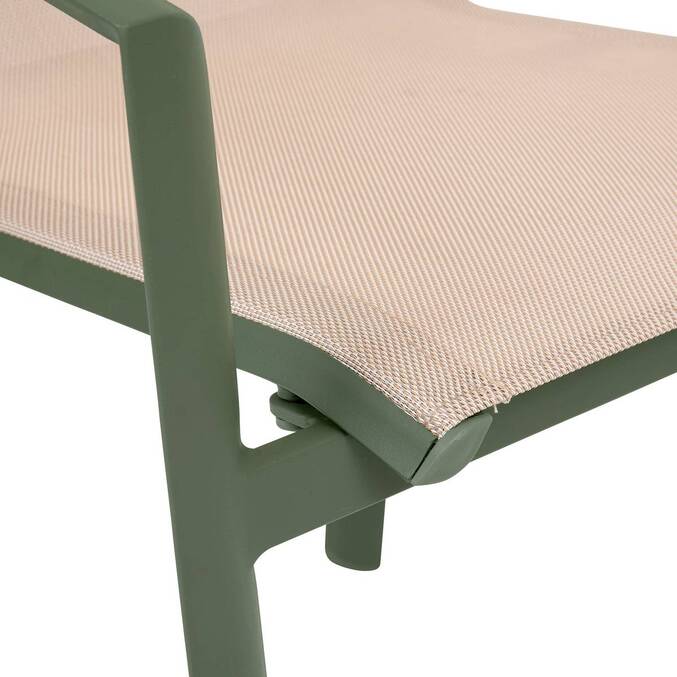 Fauteuil de jardin AXANT Lin / Vert laurier
