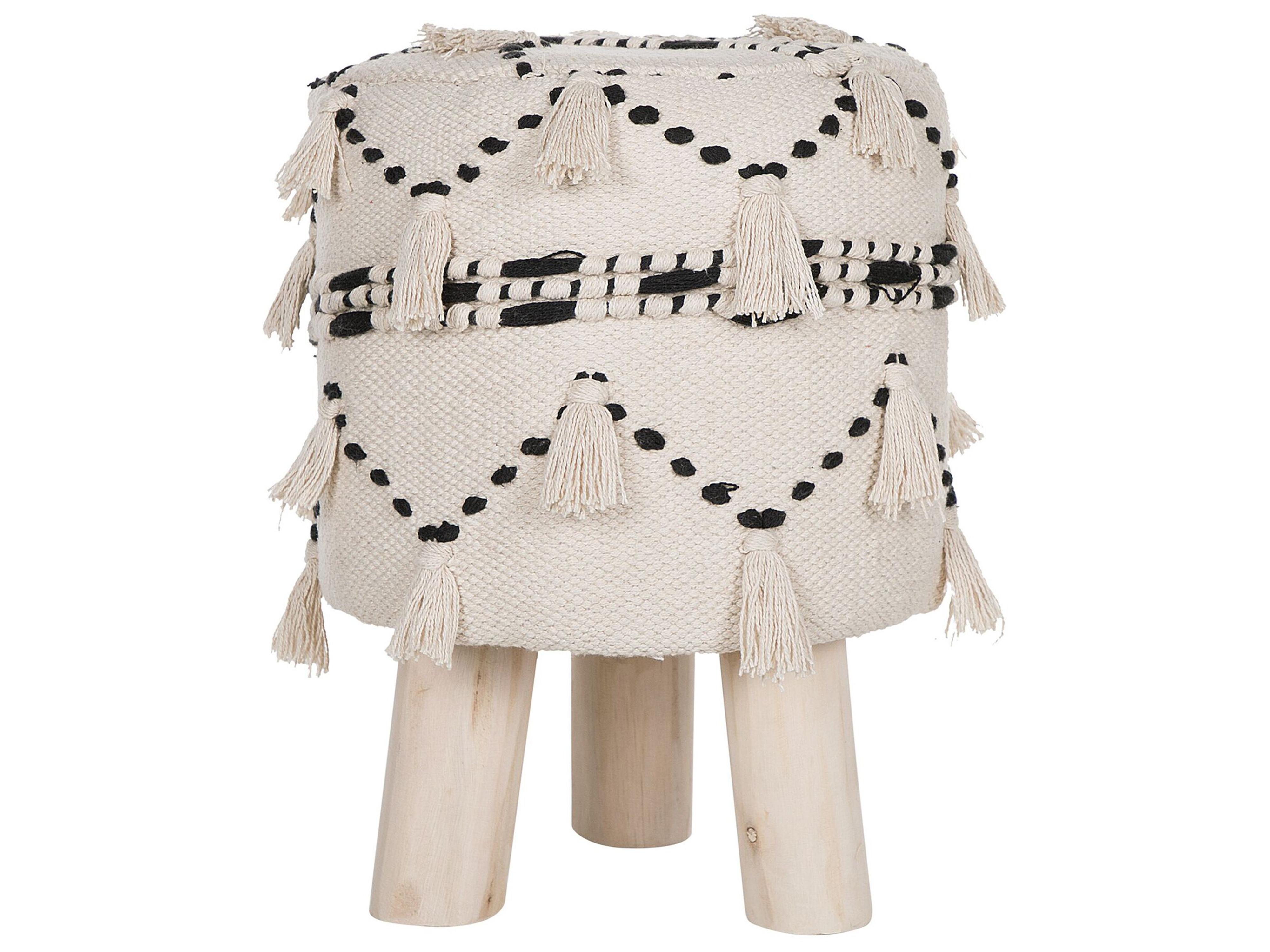 Hocker THONDI Katoen Beige