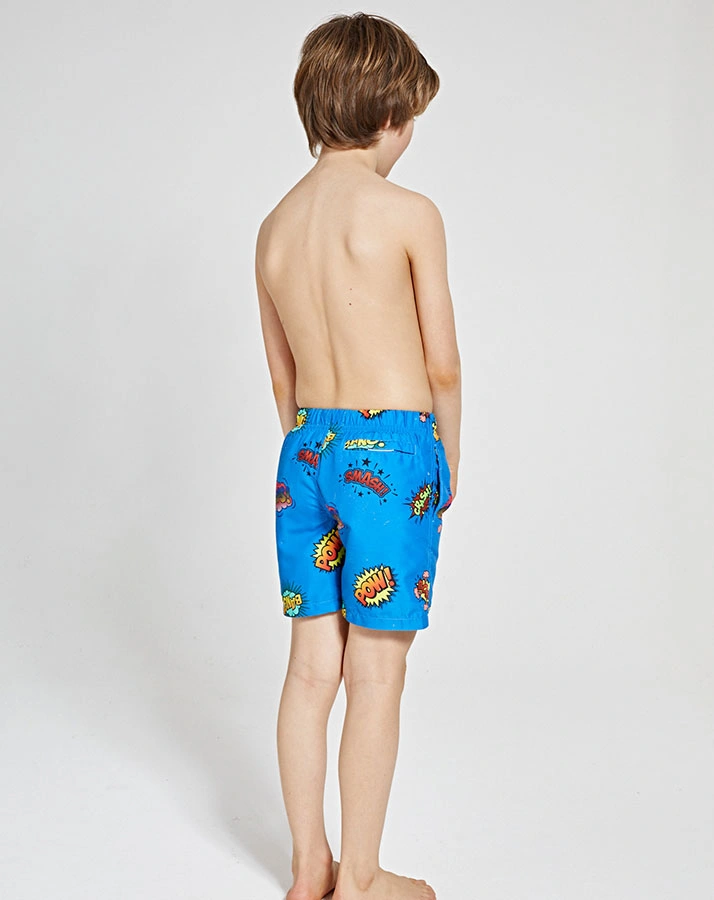 Badeshorts POW WOW in electric blue
