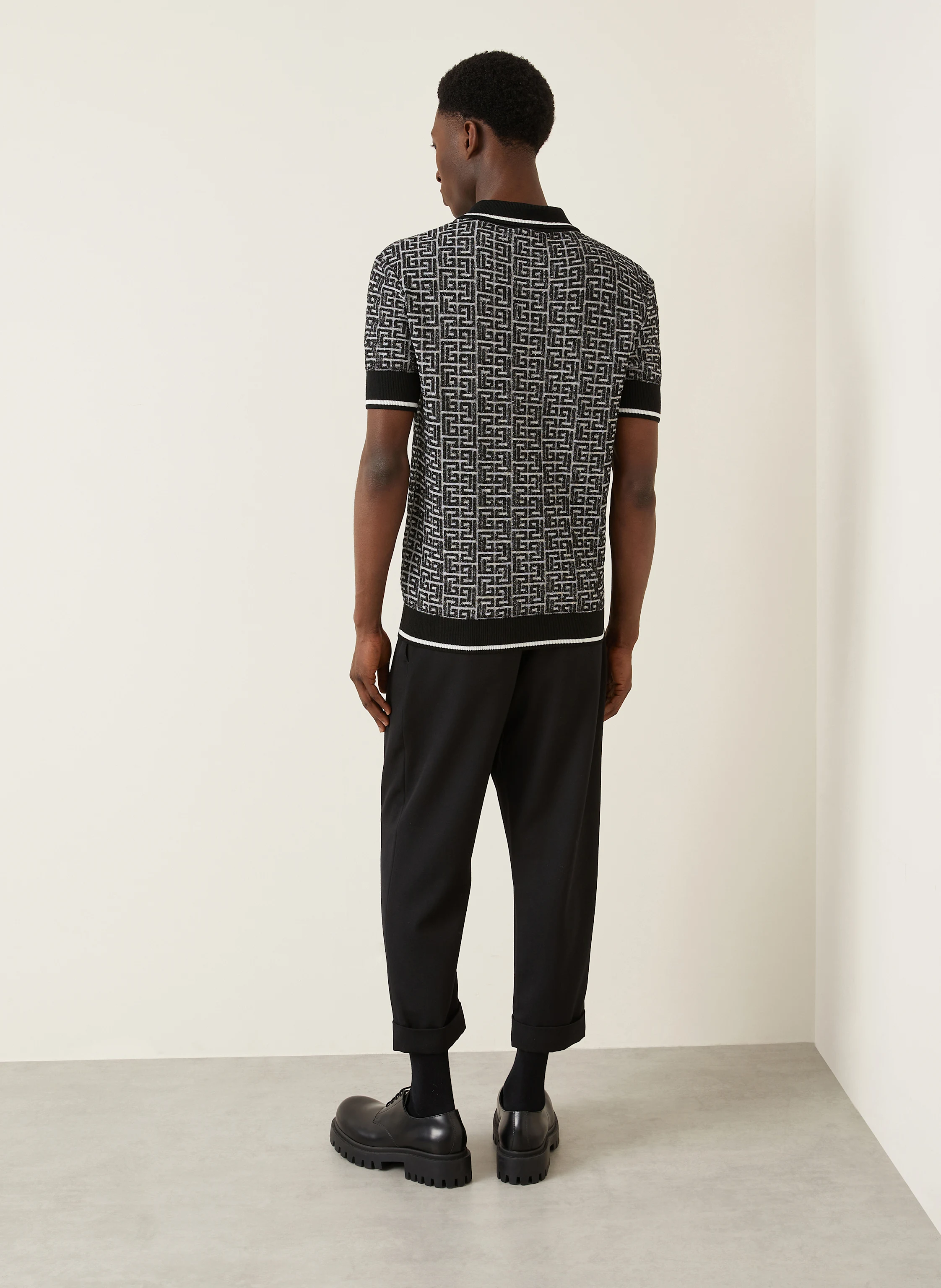BALMAIN Strick-Poloshirt