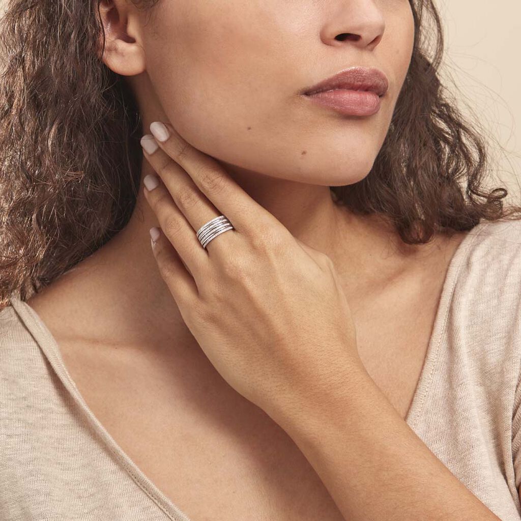 Bague Rayanna Or Blanc Diamant