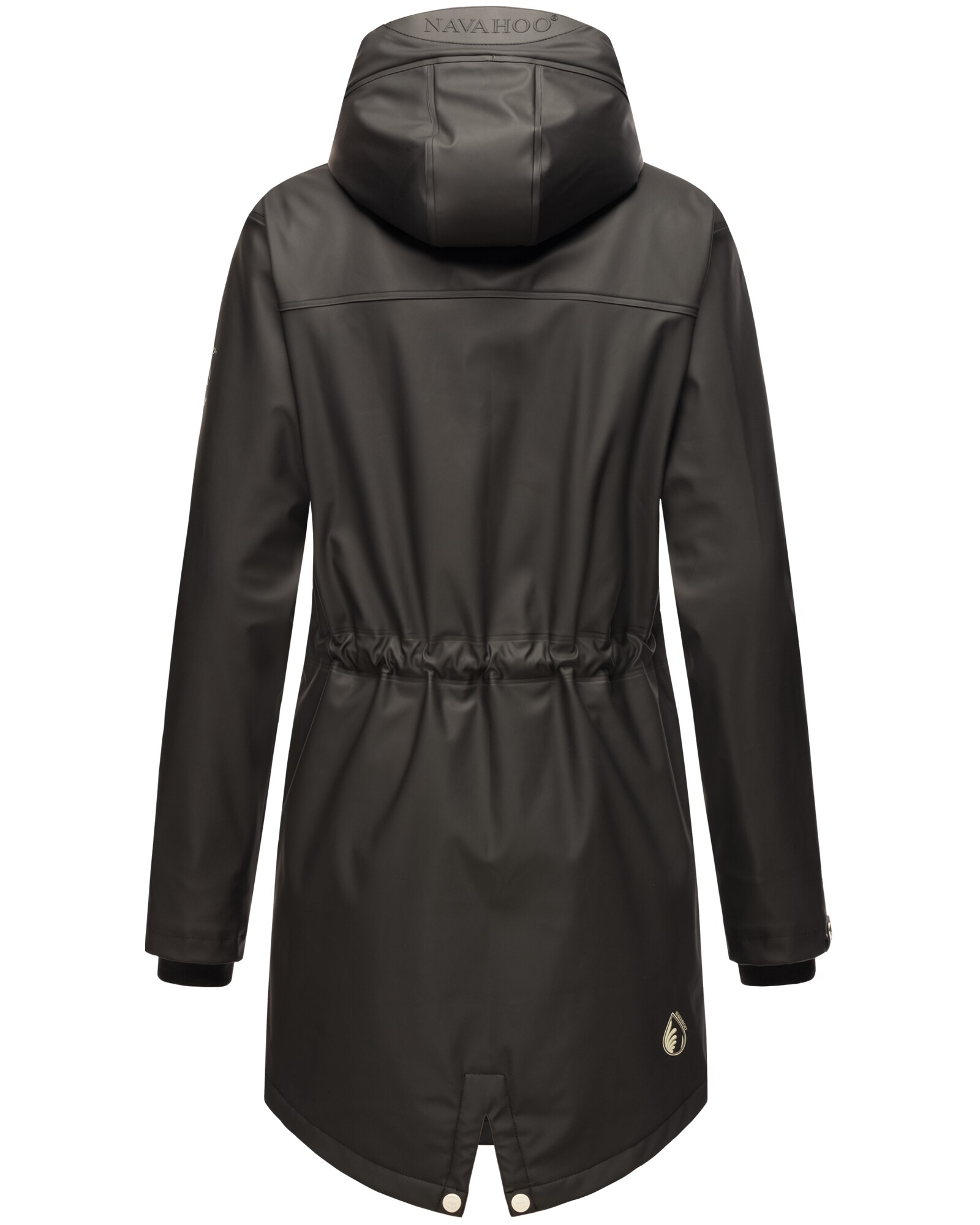 NAVAHOO Damen modischer Regen Jacke Outdoor Regenmantel Regenparka Wasserdicht Flower of Ocean