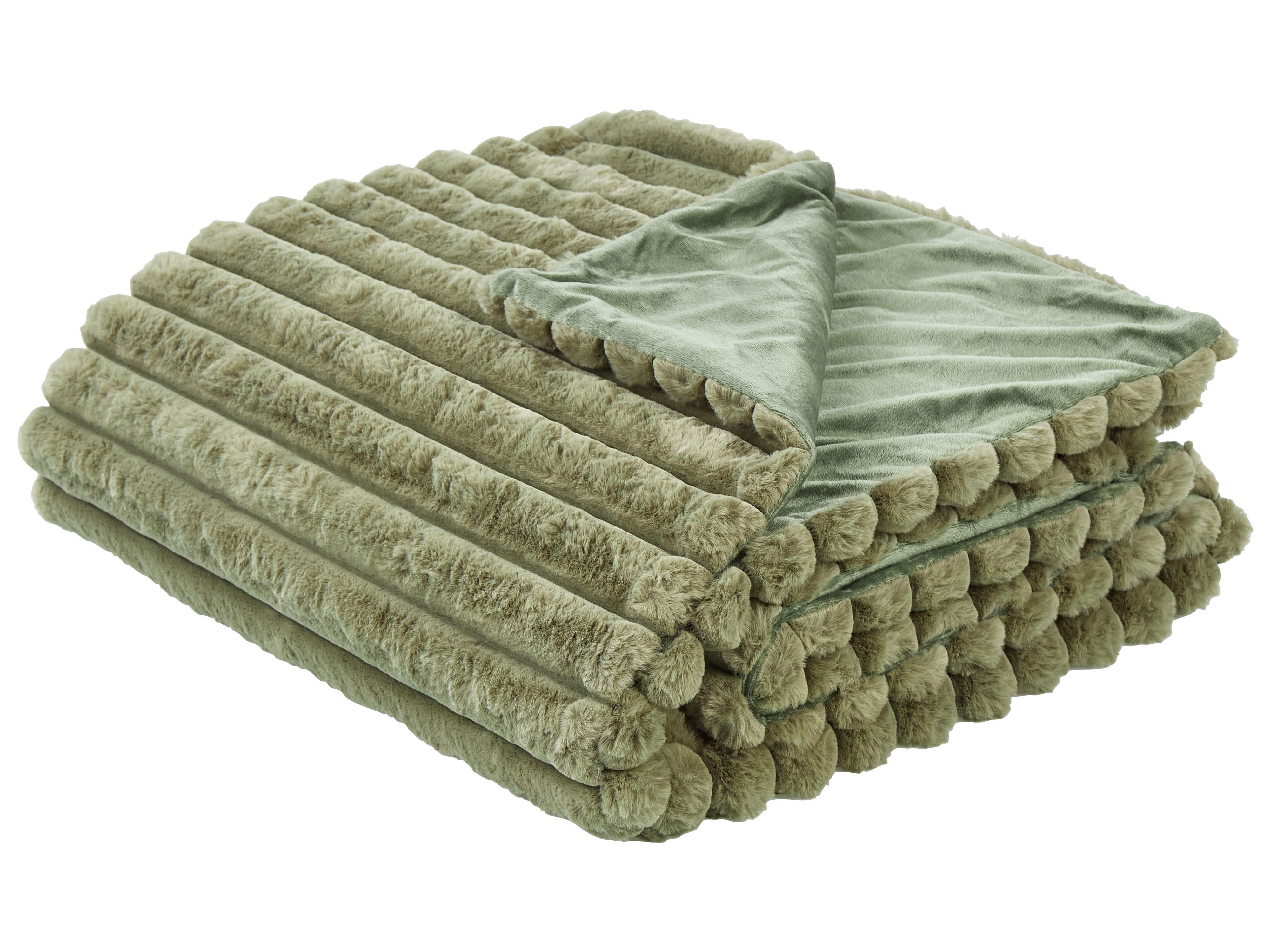 Sprei RAKYA Nepbont 150 x 200 cm Groen