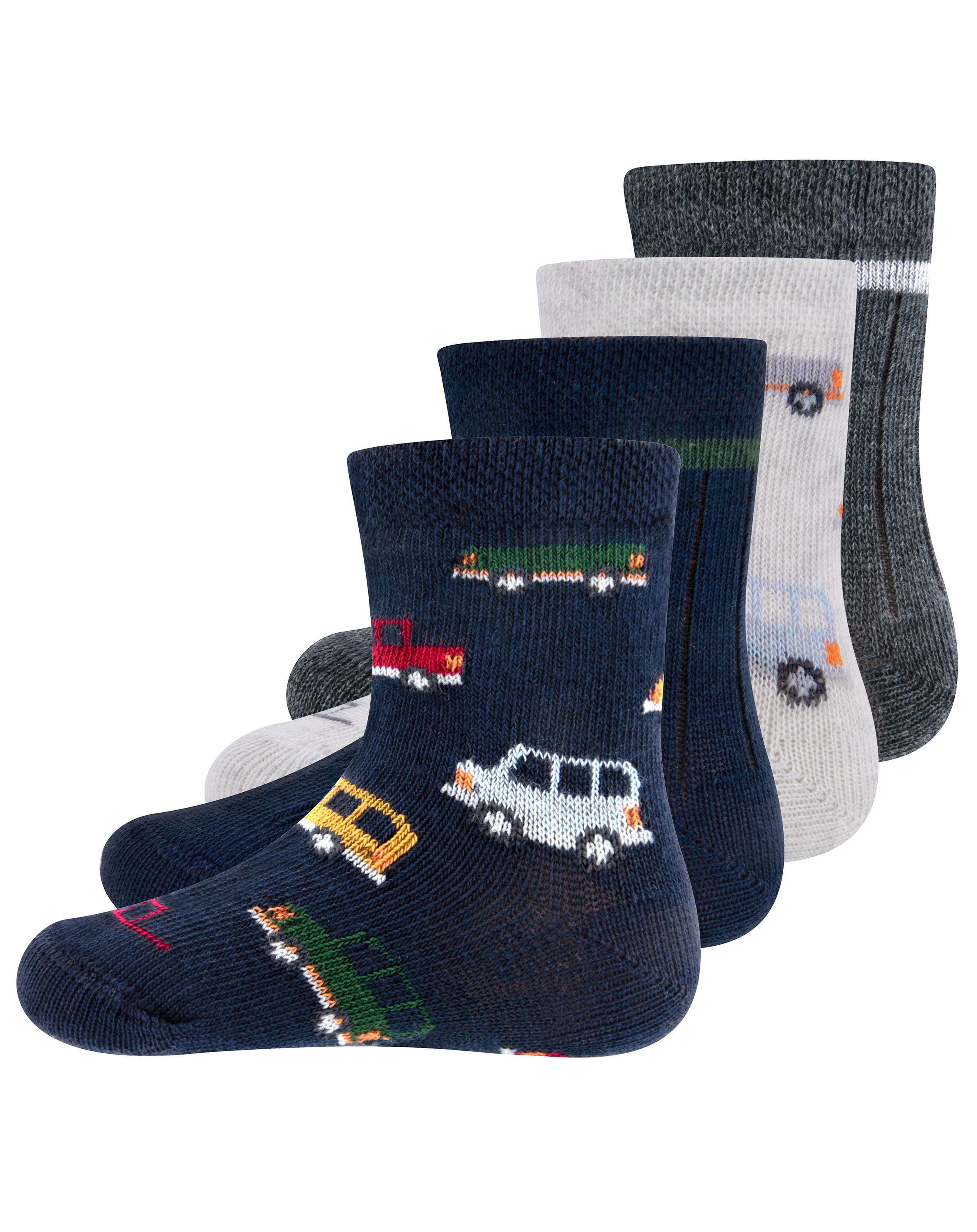 Socken AUTO 4er-Pack in navy/grau