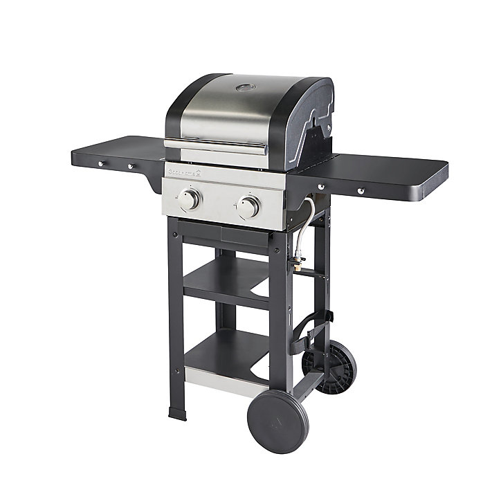 Barbecue à gaz 2 bruleurs GoodHome Owsley 2.0