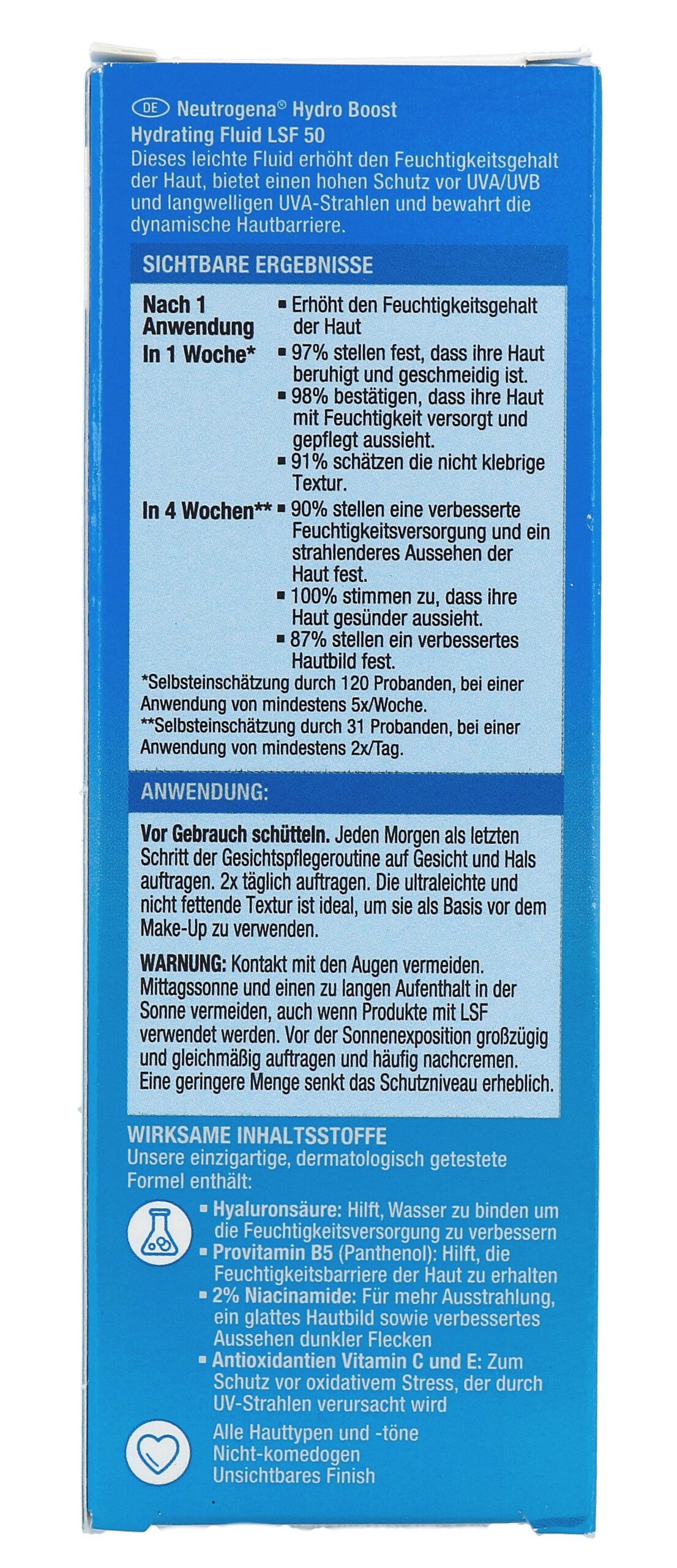 Neutrogena Hydro Boost Hydrating Fluid SPF50 (50 ml)