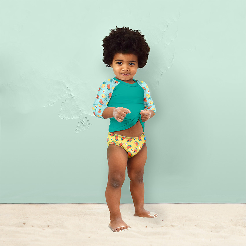 Couche de bain lavable 2 ans et + – Melon Moelleux