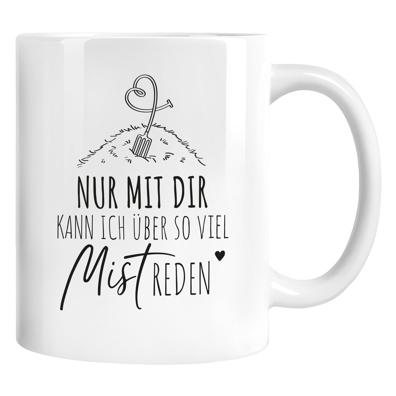 mrs. RIDE Keramiktasse  - white - Mist reden