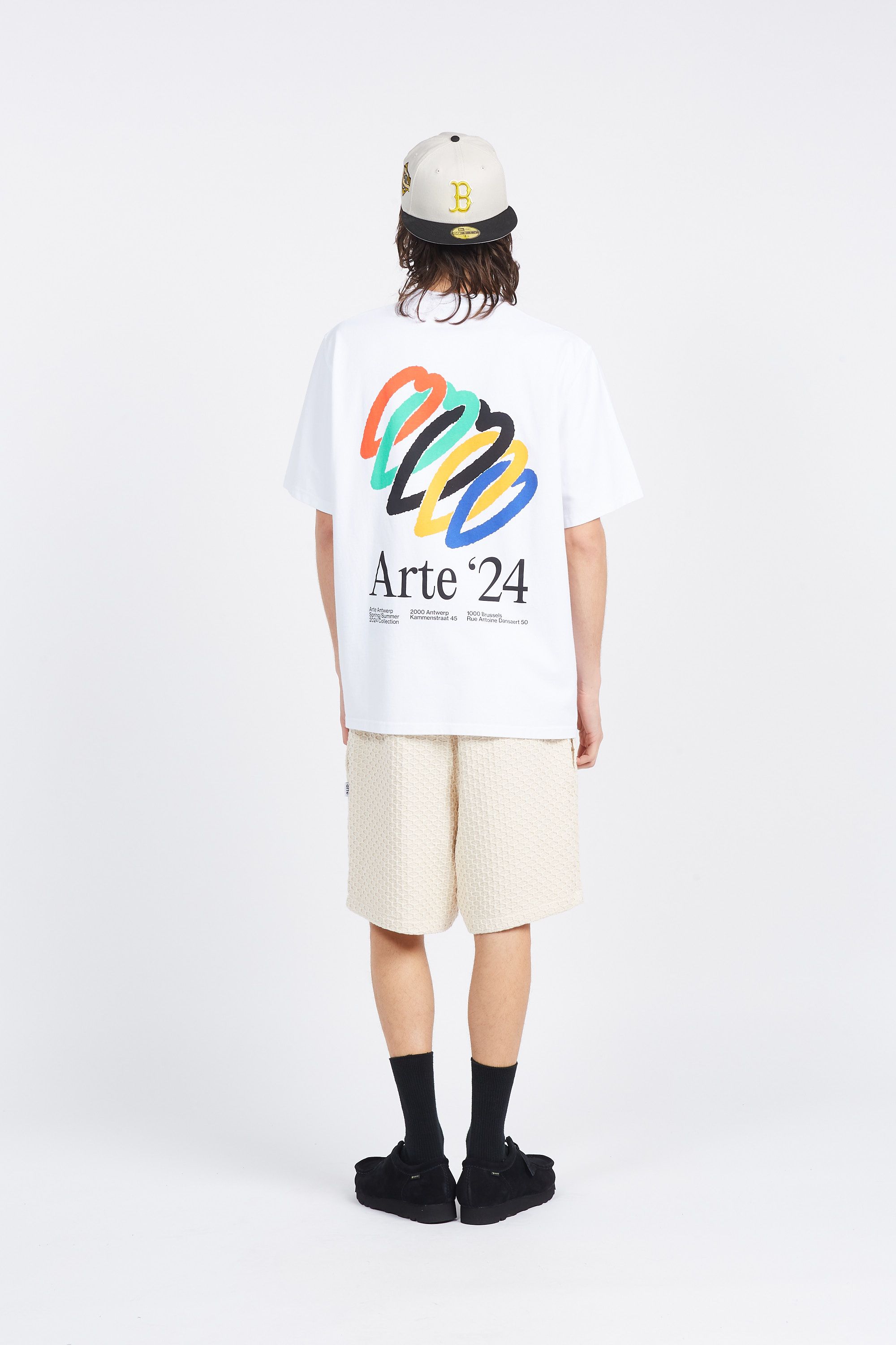 ARTE ANTWERP T-shirt Teo Back Hearts Blanc