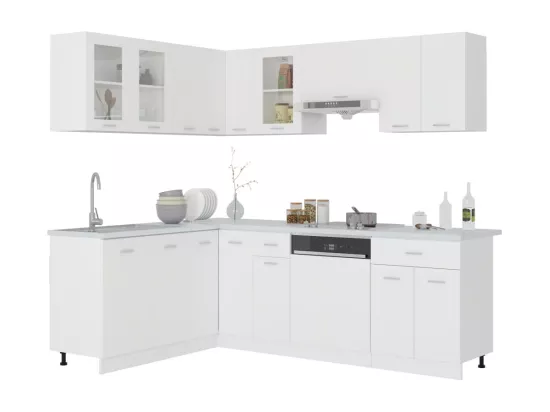 Ensemble de meubles de cuisine 11 pcs Blanc Aggloméré