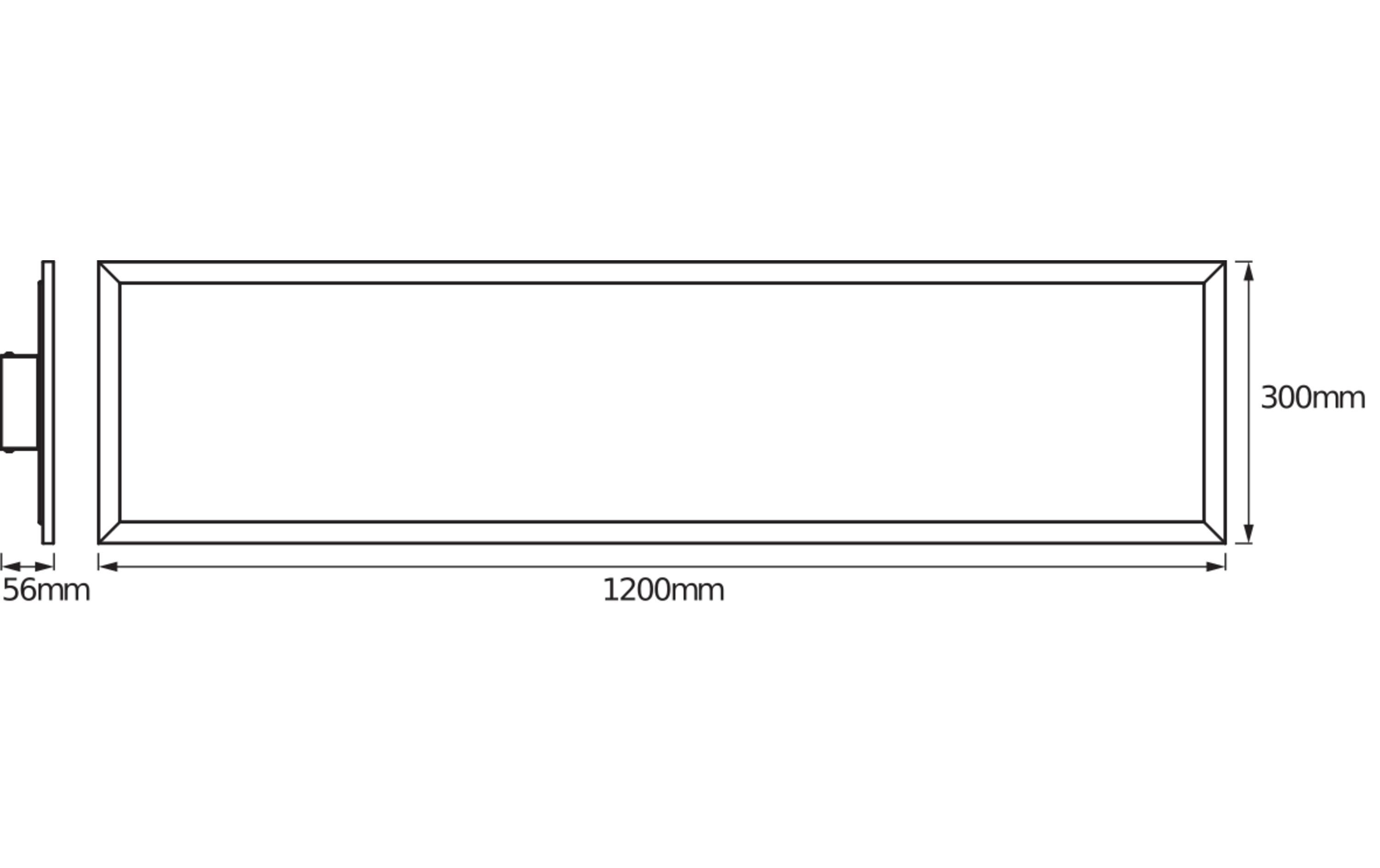 LED-Panel SMART+ WiFi Planon Plus, 120 x 30 cm, 36W, RGBW<br>Panelleuchten mit WiFi-Technologie