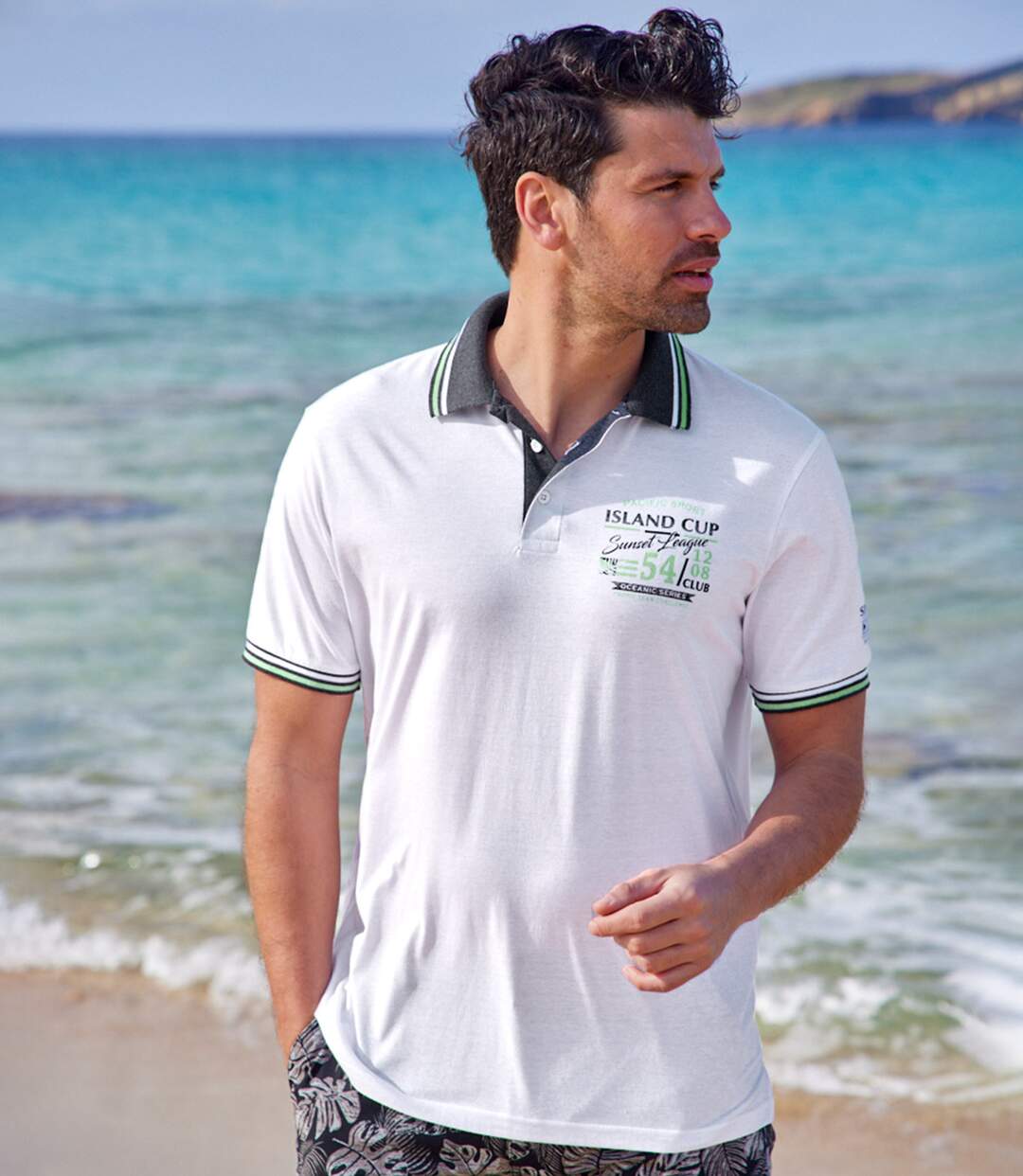 Lot de 2 Polos Jersey Island Cup