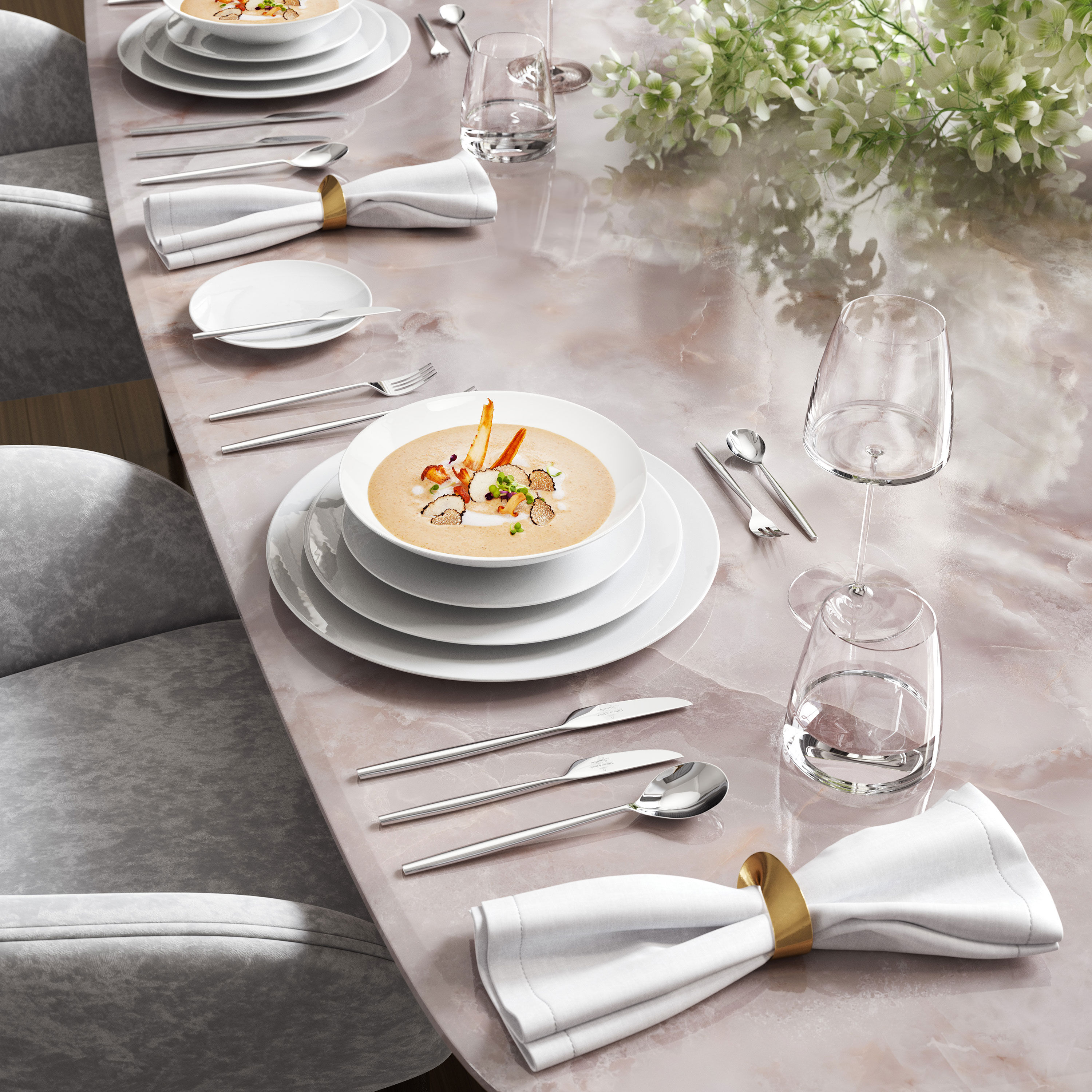 MetroChic Bread plate White, 6.3'', Premium Bone Porcelain