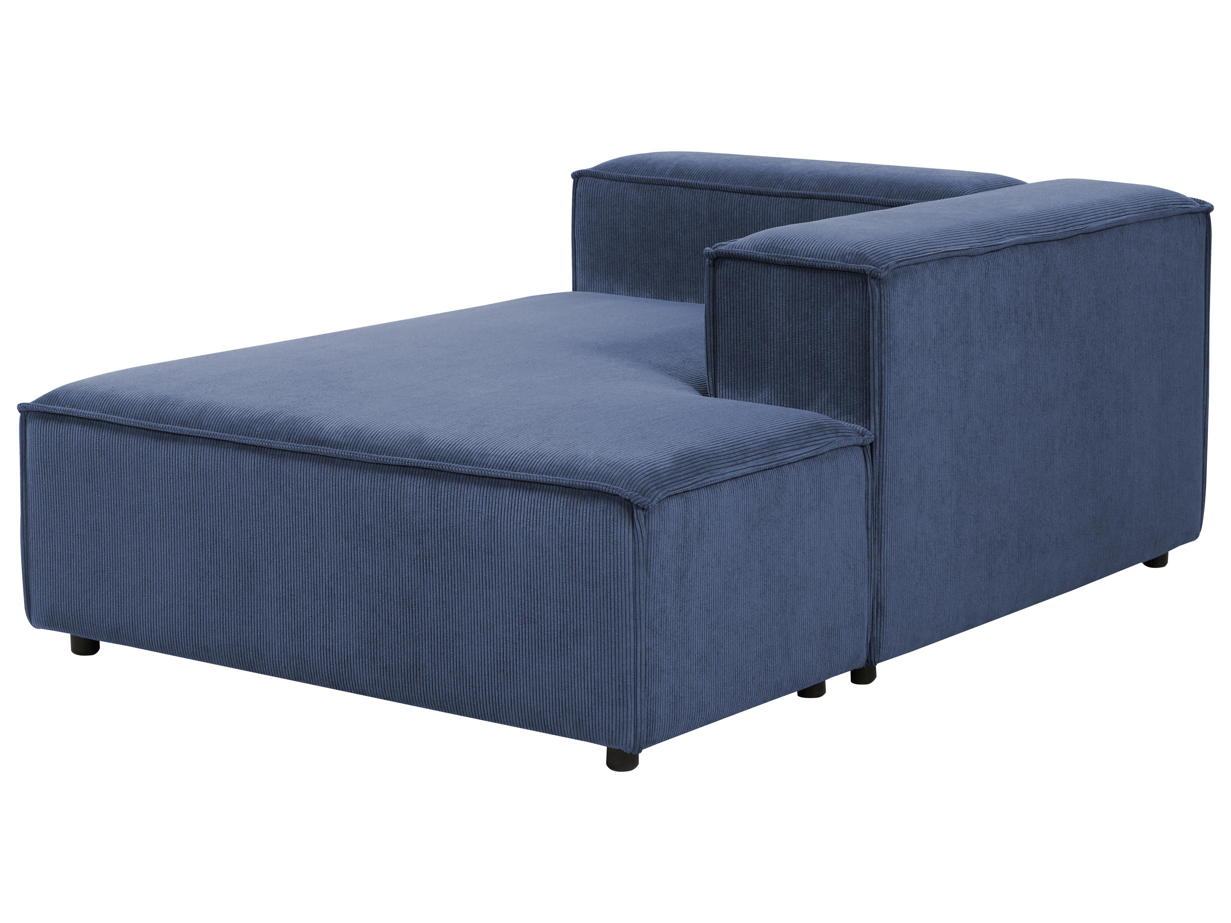 Modulaire hoekbank 4-zits ARDAL Corduroy Donkerblauw linkszijdig