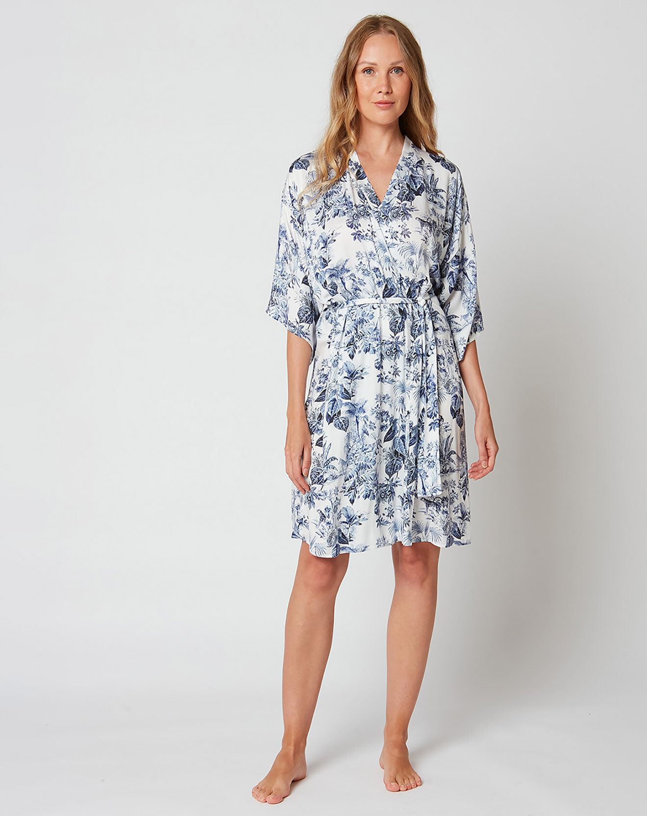 Le Chat Kimono Ceylan bleu jean