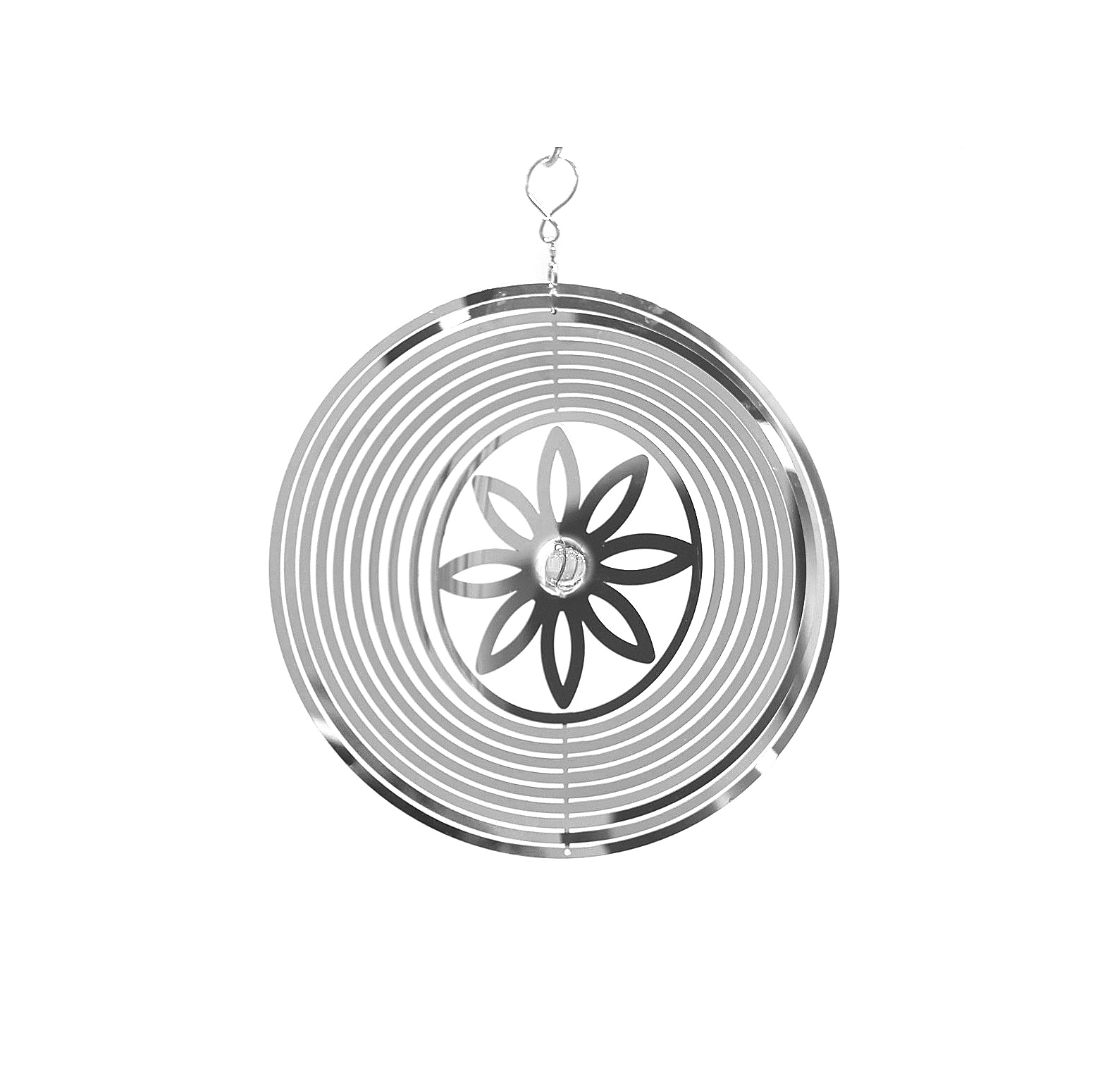 Windspiel 'Fleur', silber, Ø 23 cm günstig bestellen