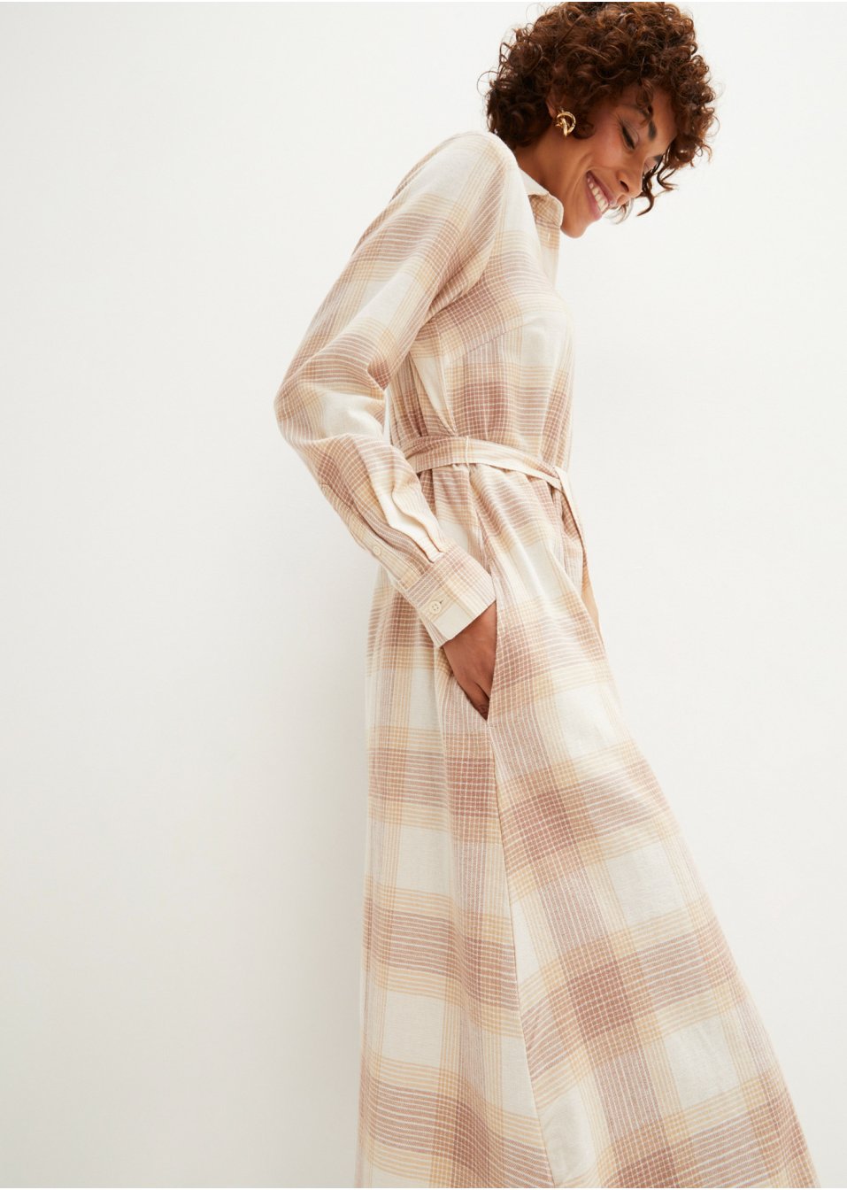 Robe-chemise en flanelle