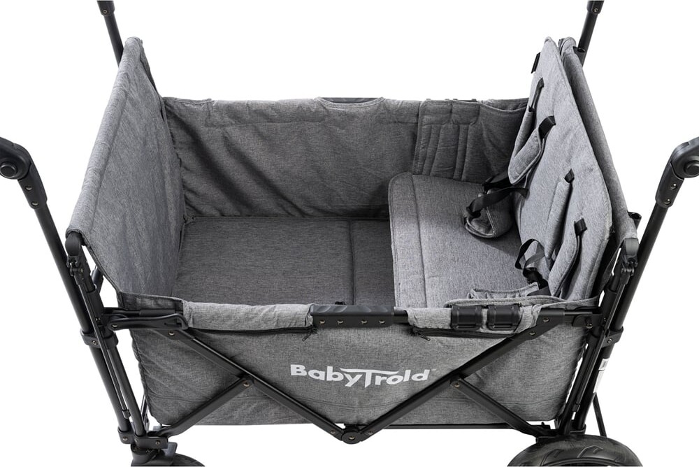 Babytrold - Fun Klapvogn - Inkl. Sæder - Grå