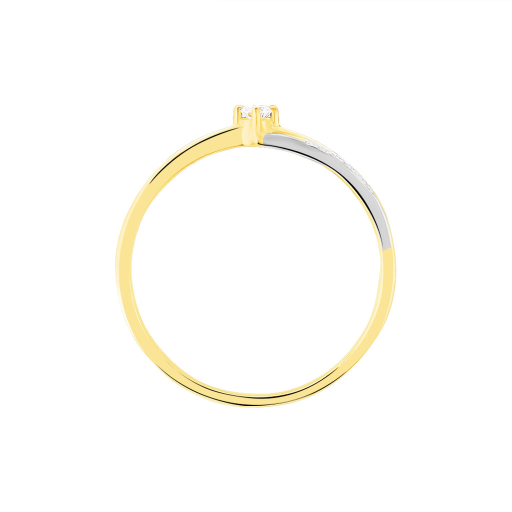 Bague Selene Or Bicolore Diamant