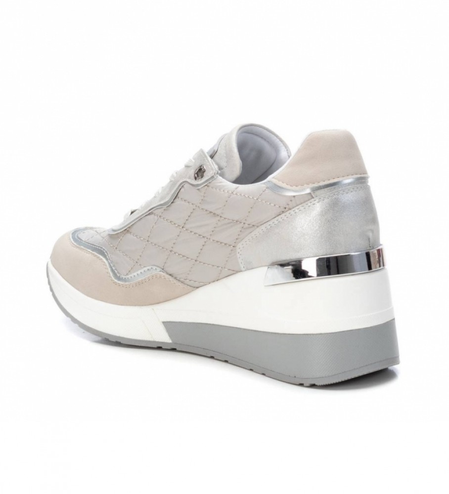 Tênis Xti 044202 cinza - Altura do salto: 7 cm -