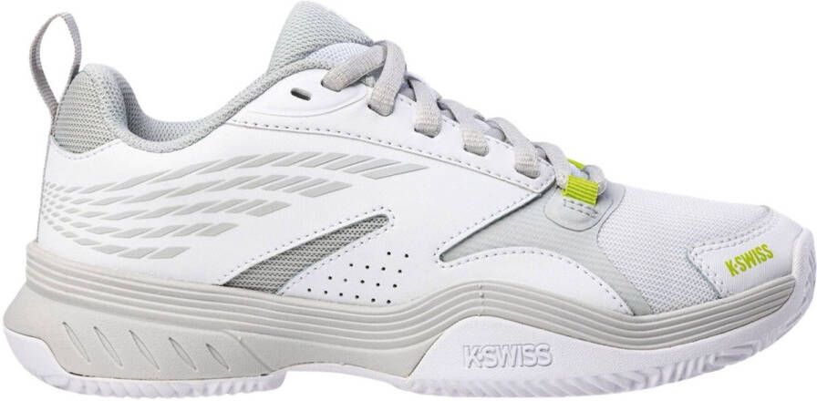 K-Swiss Speedex HB tennisschoenen wit grijs limegroen