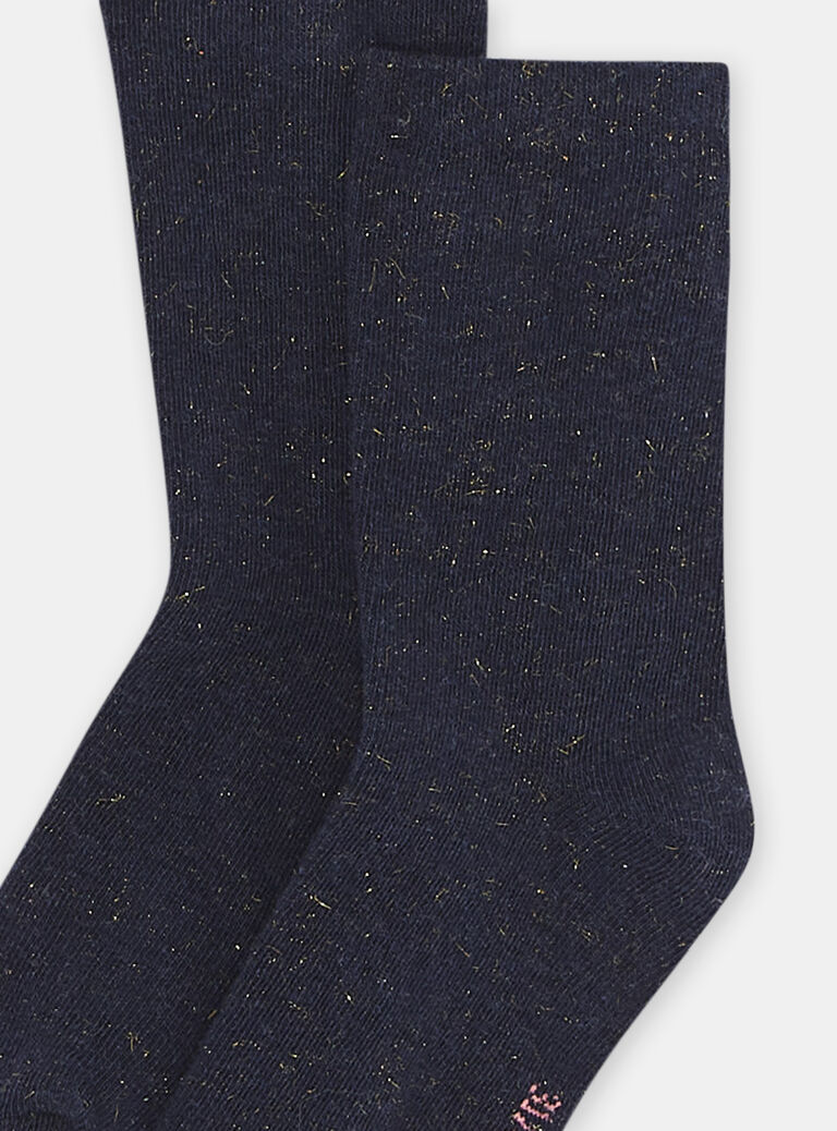 Chaussettes bleu marine fille