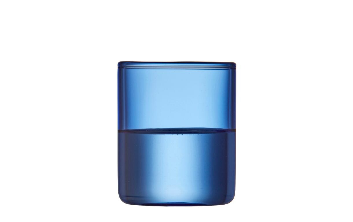 Schnapsglas Torino Blau, 2 Stück, 5.5 clFarbige Gläser für das tägliche Konsumieren von Ingwer-Shots bis hin zu starken Espresso-Shots von