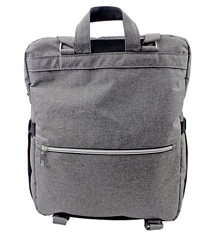 Dooky Wickeltasche Rucksack - 2 I 1 - Grey Melange