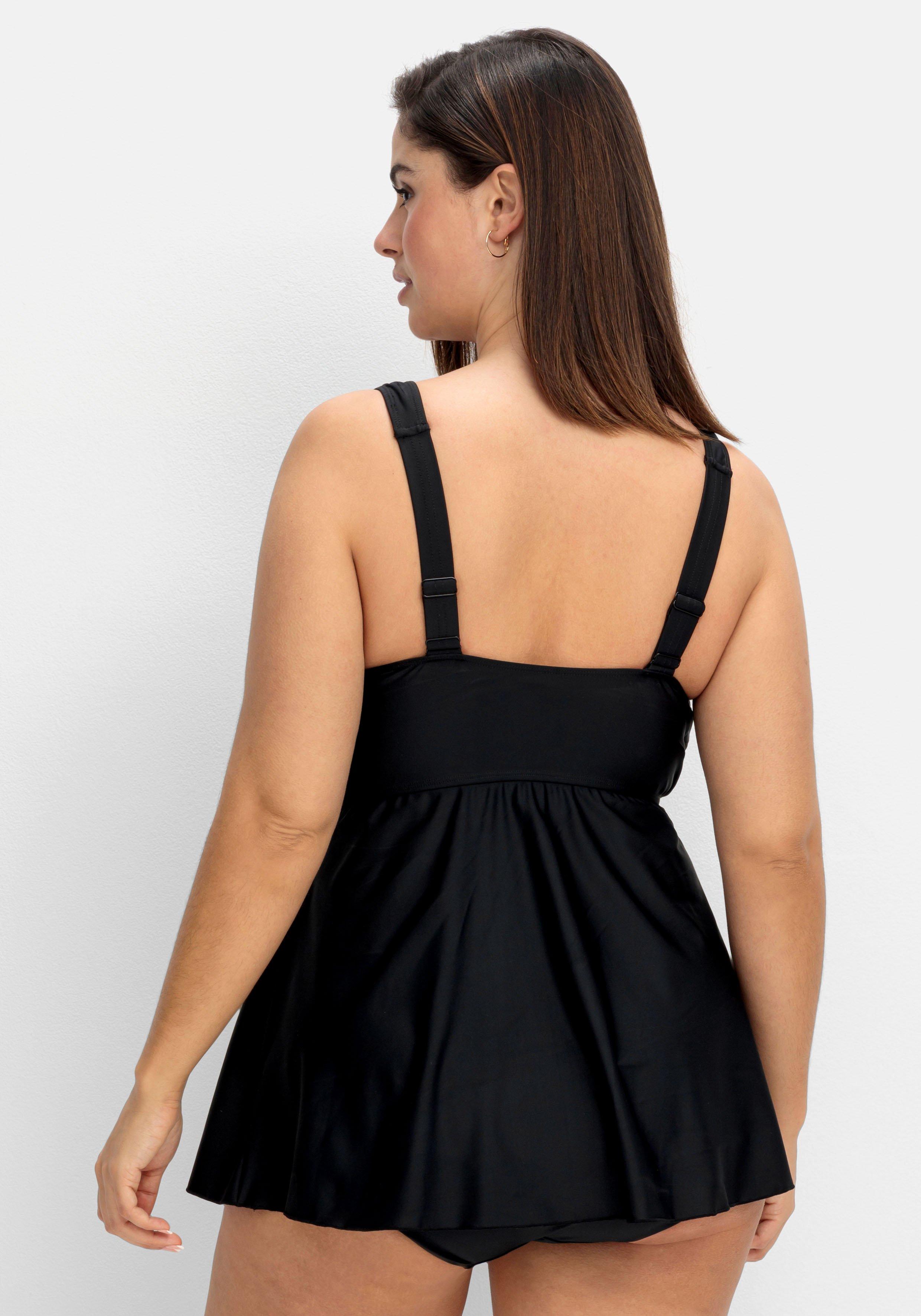 Tankini-Oberteil mit Raffung im Brustbereich