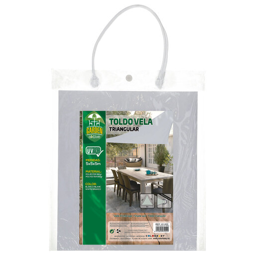 Toldo triangular de sombreamento para jardim Aktive