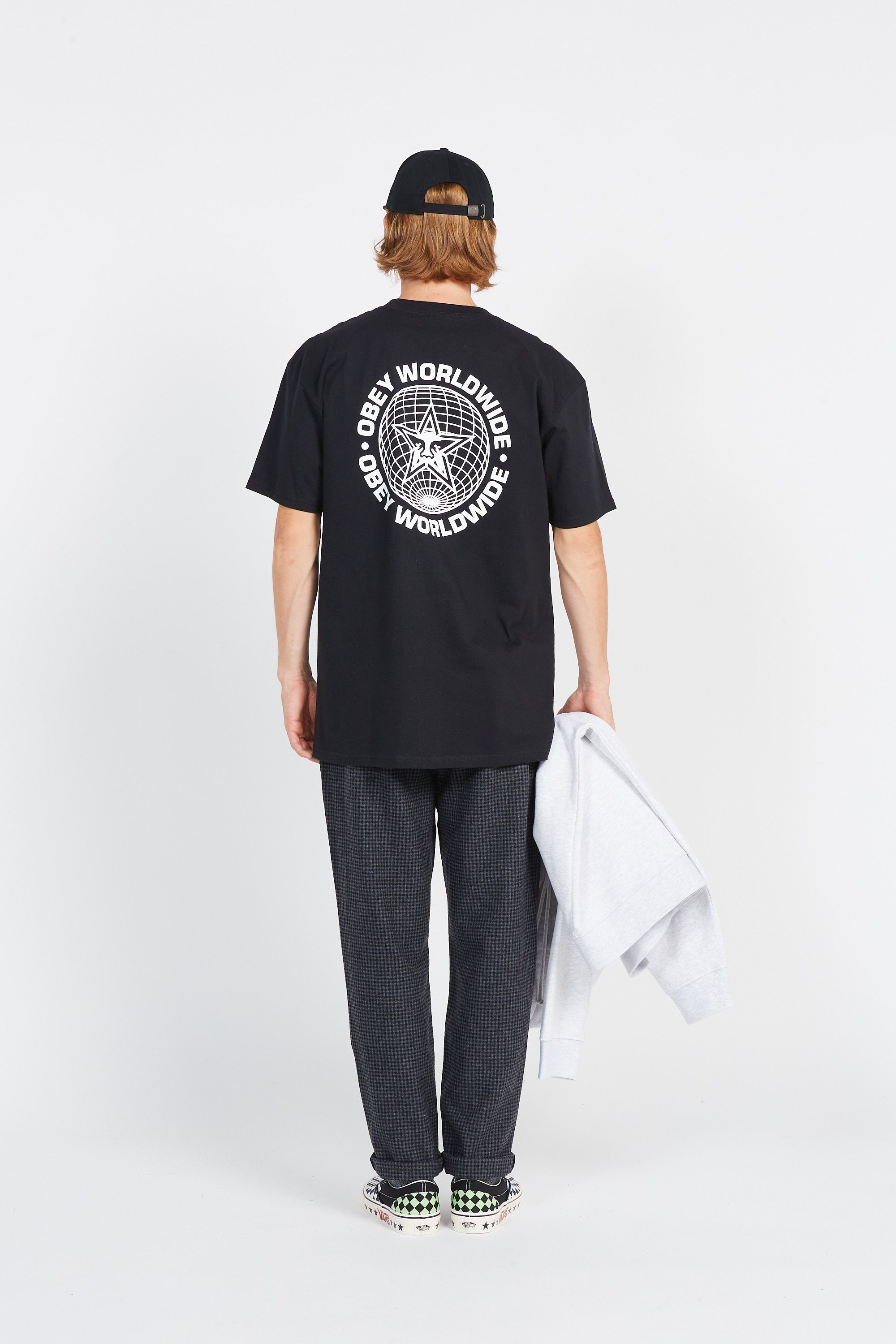 OBEY T-shirt WORDWIDE GOBE Noir