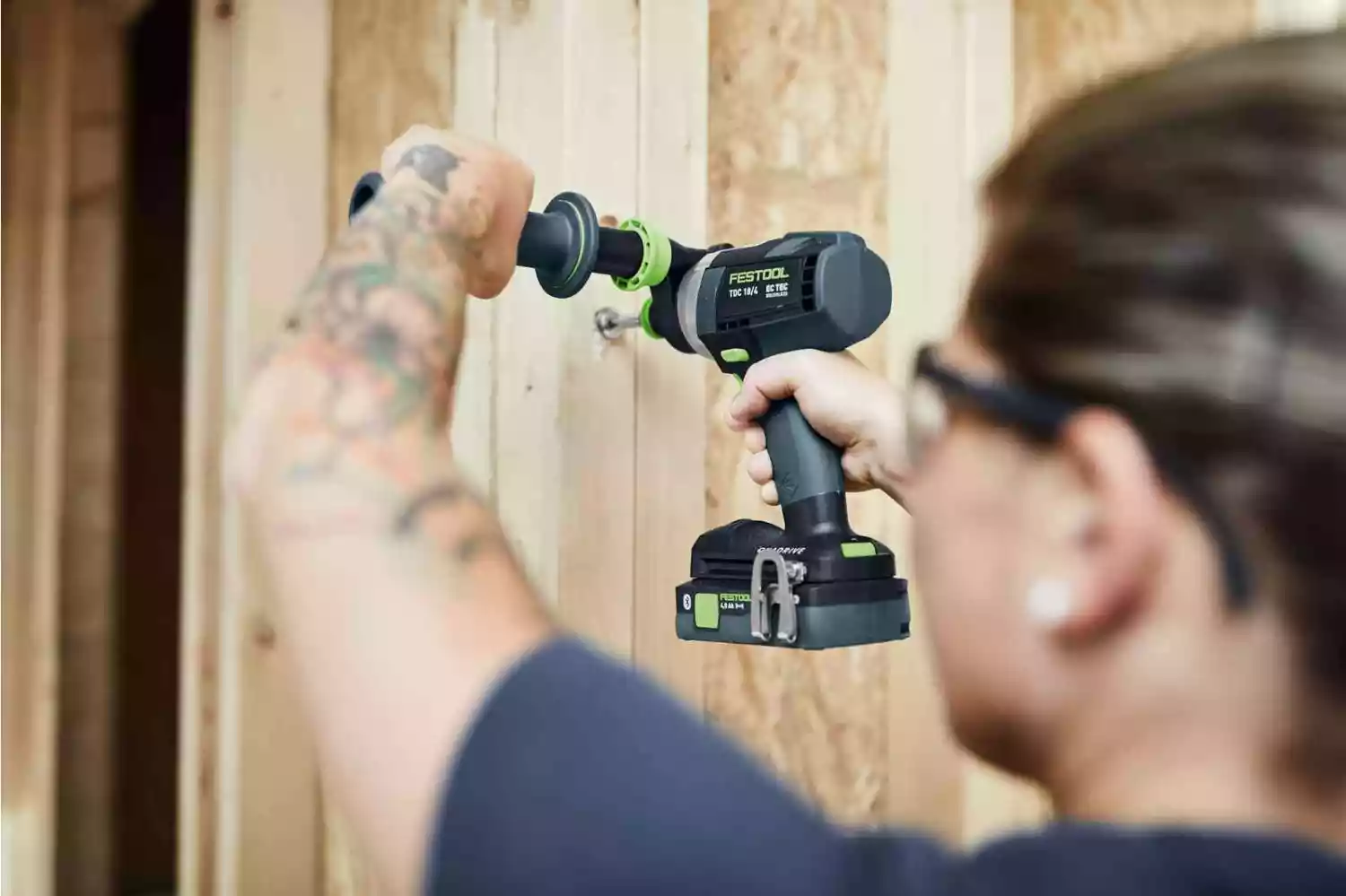 Festool TDC 18/4 5,0/4,0 I-Plus 18V Li-Ion accu schroefboormachine set (1x 4,0Ah & 5,0Ah) in systainer - 75Nm