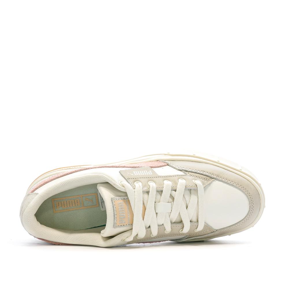 Puma Baskets Blanche/Écru Femme Puma Mayze Stack Thrifted