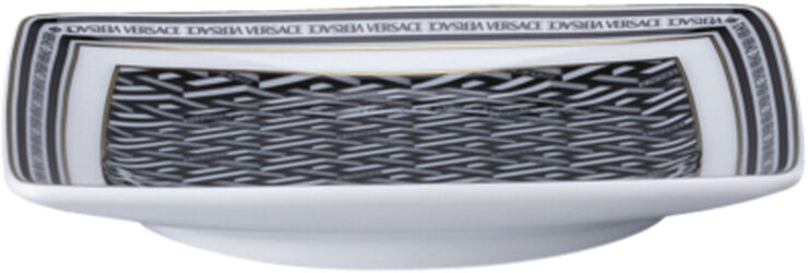 Versace Bowl 12cm sq. flat, Signature Black, La Greca Flerfarvet