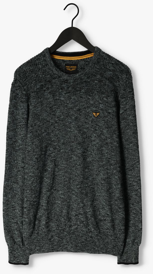 PME LEGEND groene pme legend trui r-neck cotton mouline