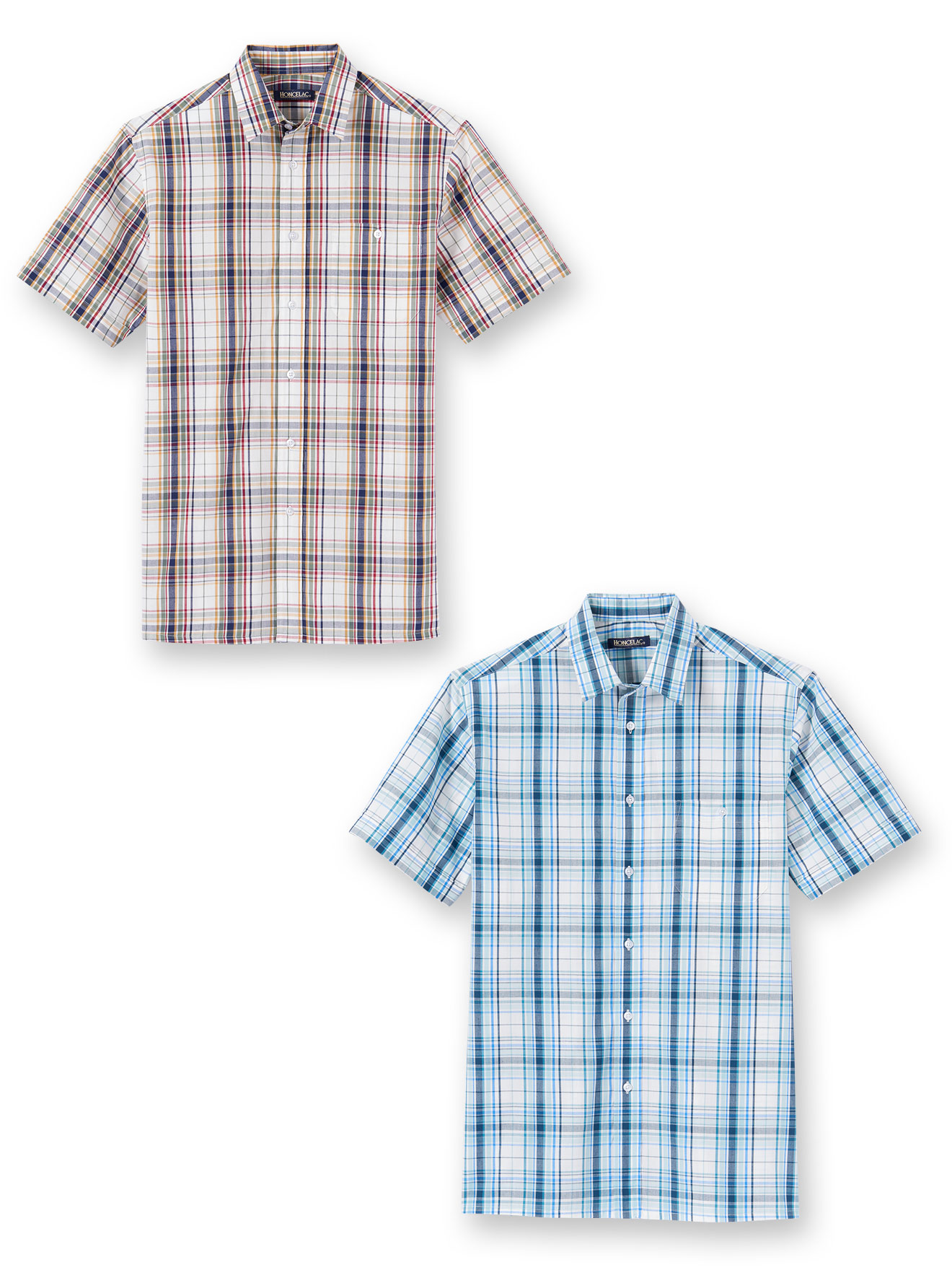 Chemises manches courtes lot de 2