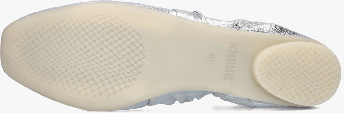 BRONX zilveren bronx ballerina's alor-a 66496-m