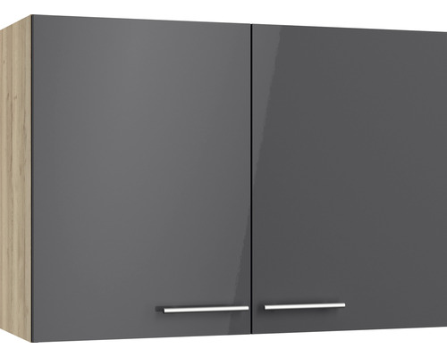 Optifit wandkast Jonte984 BxDxH 100x34,9x70,4 cm antraciet glanzend gedemonteerd