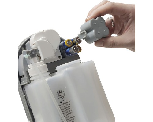 Desinfectiemiddeldispenser met sensor, kunststof, wit, 1100 ml