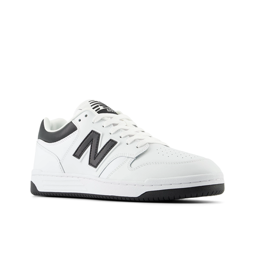 New Balance BB480 Sneakers, White/Black, 40.5