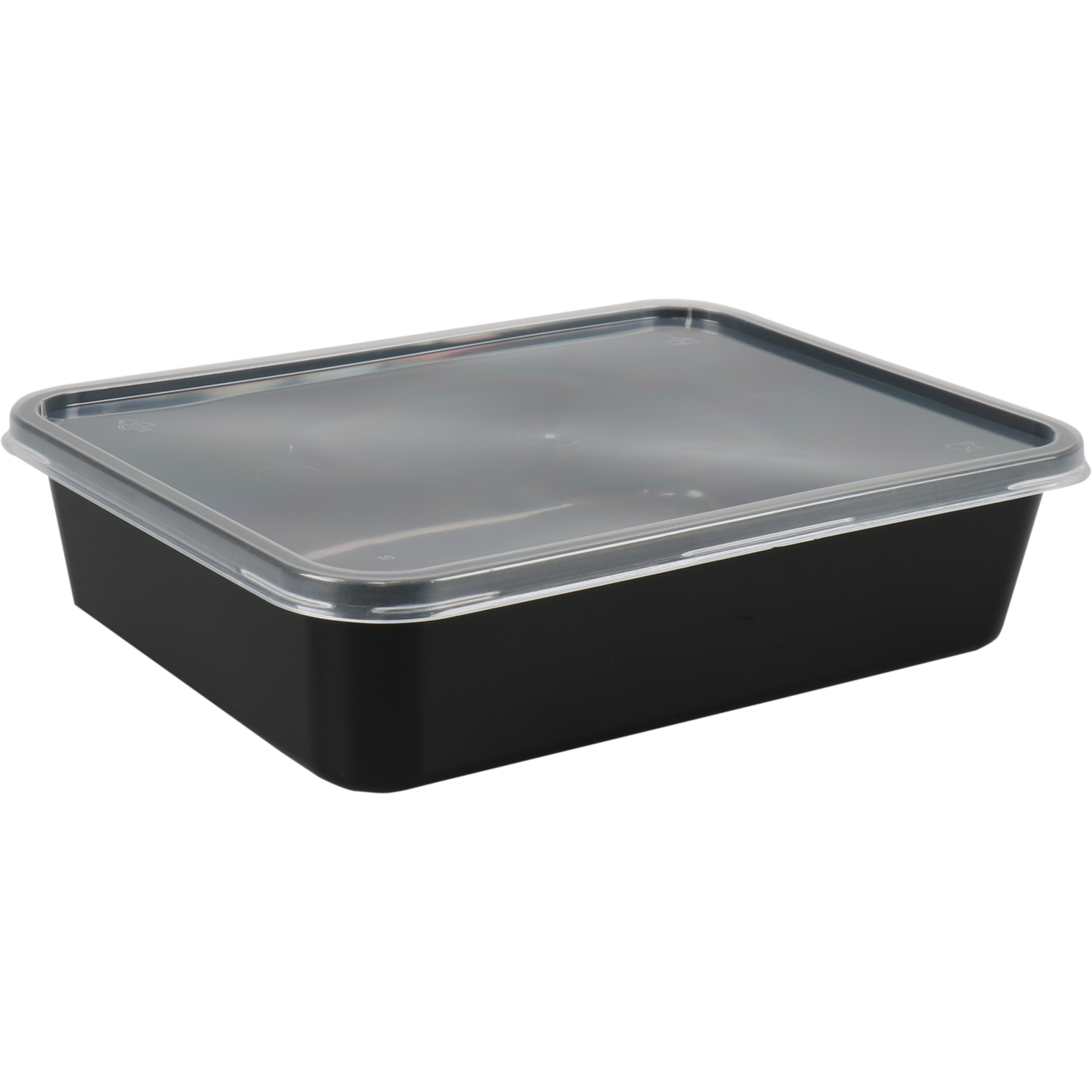 Bak, PP, 1000ml, kilobak, 182x135x63mm, zwart