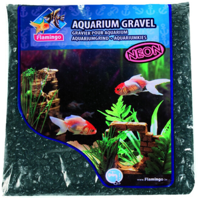Gravier Neon Micro Noir pour aquarium Flamingo