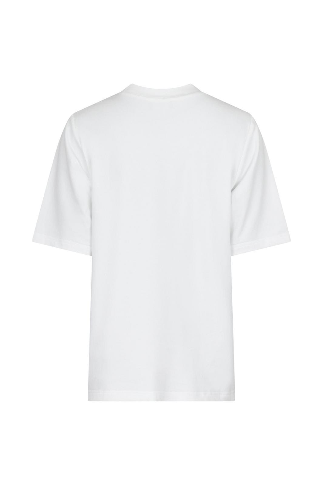 Valentin Studio Gold Button Casual T-shirt white