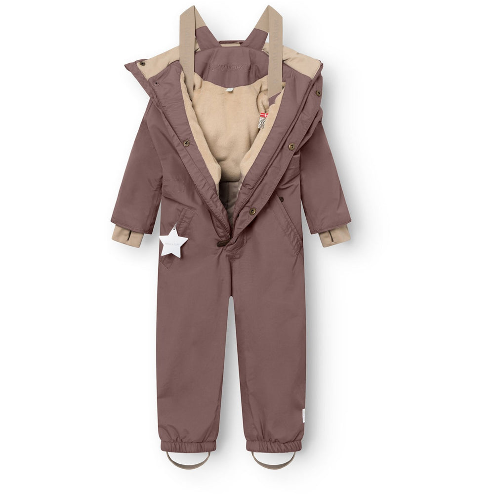 Køb Mini A ture Peppercorn Plum Matwanni Fleece Lined Snowsuit. GRS