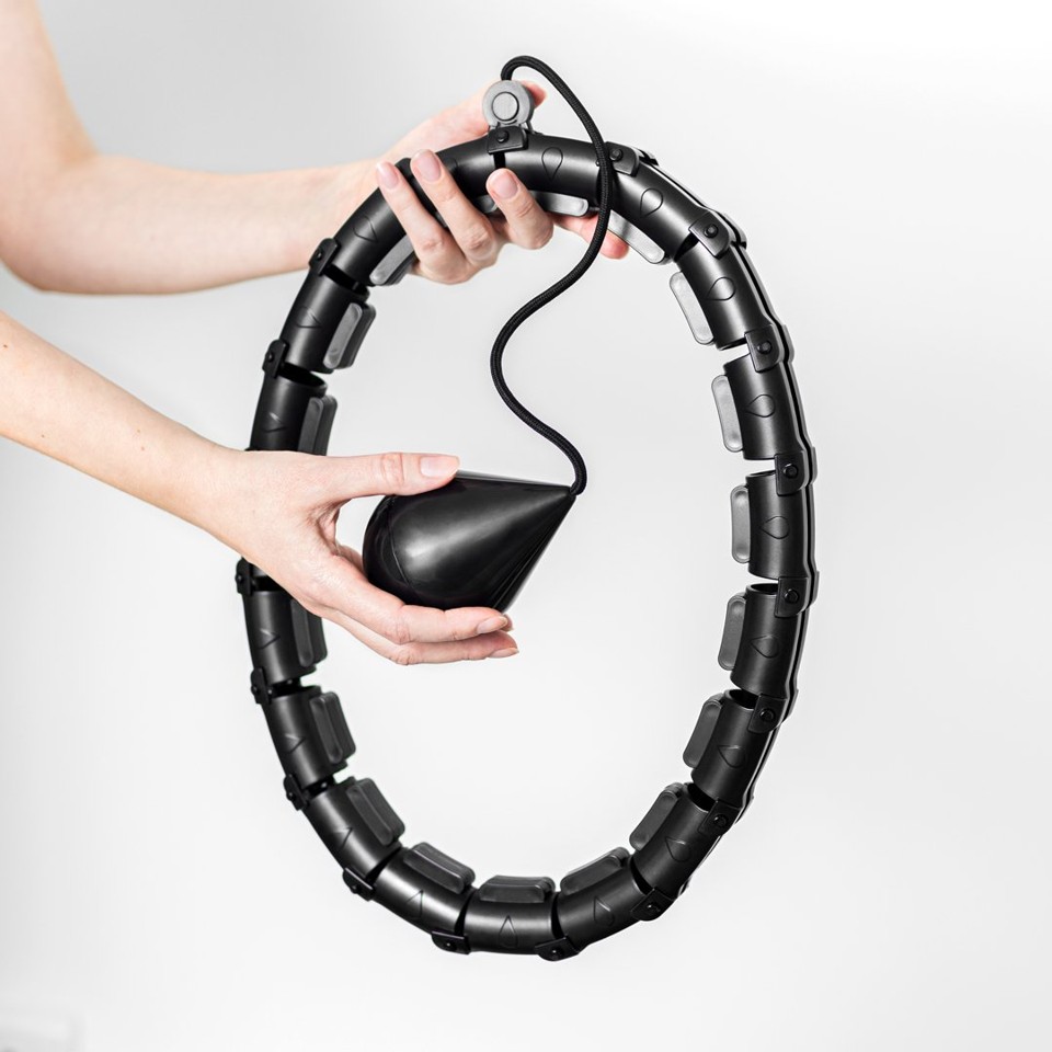 Scandinavian Collection - Smart Hulahop ring, Sort